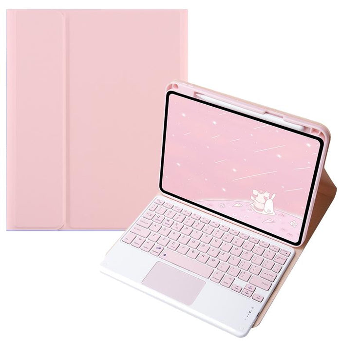 11 Inch Bluetooth Keyboard Case With Touchpad Candy Color Square Keys