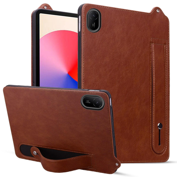 For Huawei Matepad Se 11 2024 Tpu Leather Back Tablet Case With Wristband