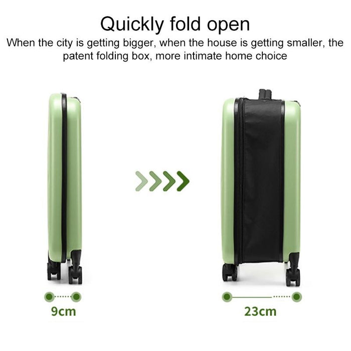 Foldable Portable Universal Wheel Trolley Luggage Suitcase With Combination Lock