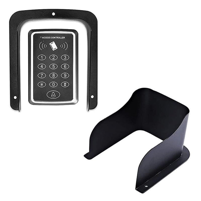 Outdoor Rainproof Cover For Video Doorbell Metal Wind And Sun Protection Box Black