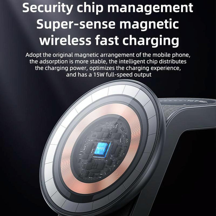 4 In 1 Magnetic Wireless Charging Stand With Night Light