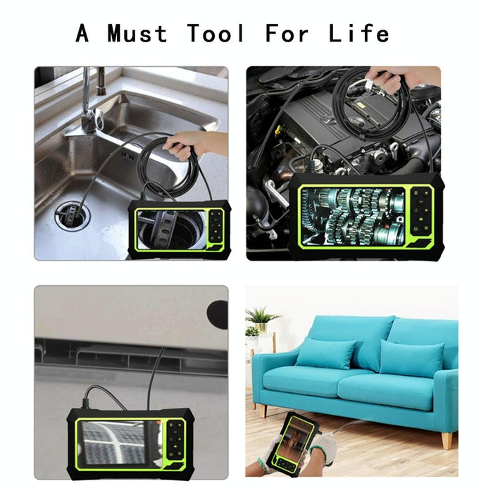 8Mm 1080P Ip68 Waterproof 4.3 Inch Screen Dual Camera Digital Endoscope Line Length 2M