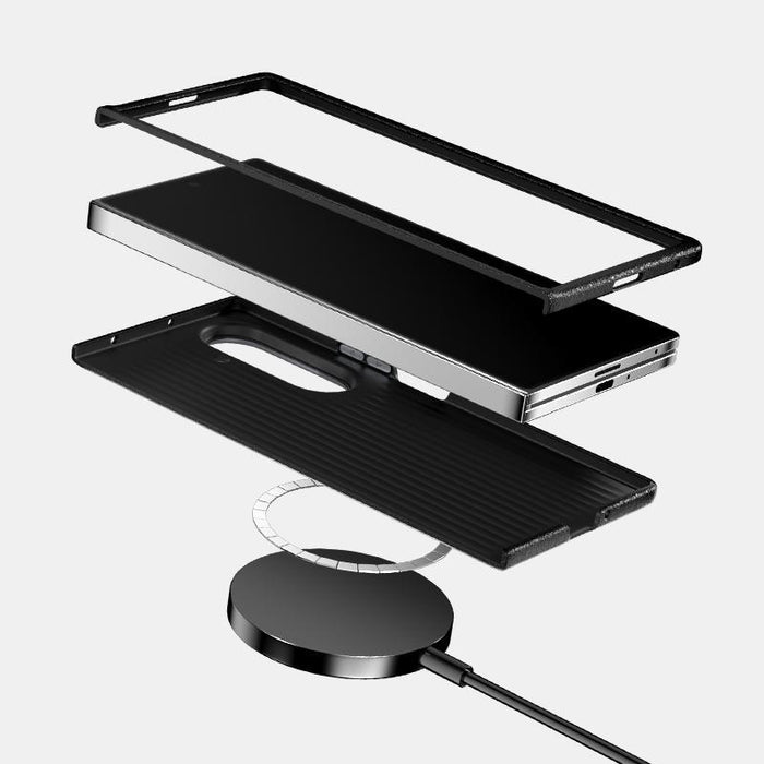 For Samsung Galaxy Z Fold7 5G Abeel Ruyi Pattern 6D Micro Relief Magsafe Leather Phone Case