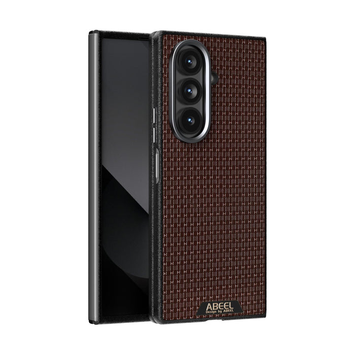 For Samsung Galaxy Z Fold7 5G Abeel Ruyi Pattern 6D Micro Relief Magsafe Leather Phone Case