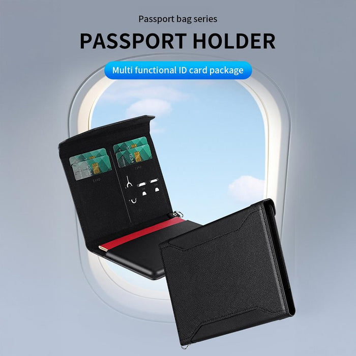 Multifunctional Magnetic Passport Card Holder Rfid Anti-Theft Document Bag