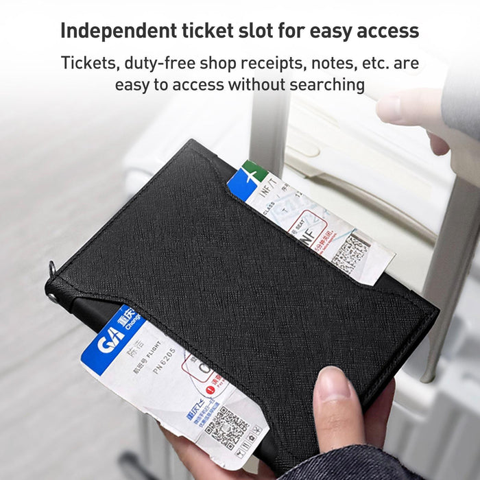 Multifunctional Magnetic Passport Card Holder Rfid Anti-Theft Document Bag