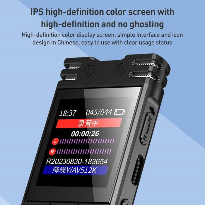 Zd70 Smart Hd Noise Reduction Voice Control Recording Pen Black