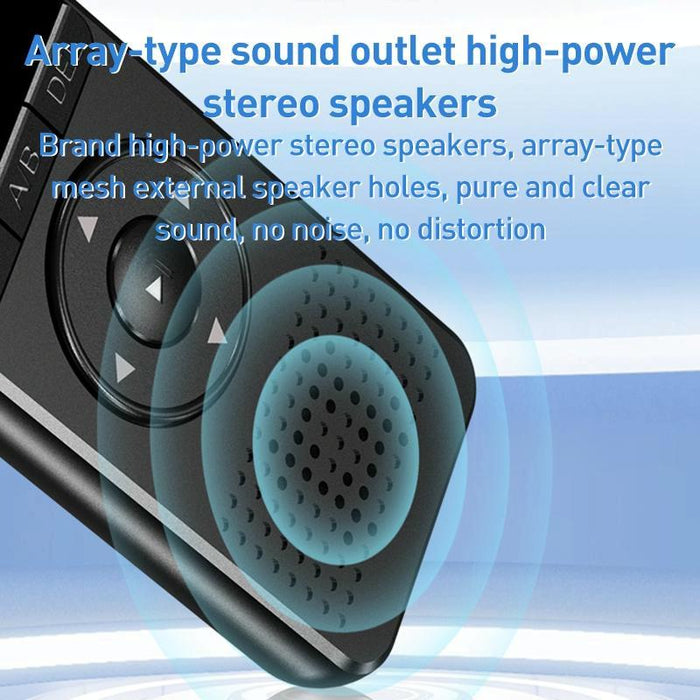 Zd70 Smart Hd Noise Reduction Voice Control Recording Pen Black