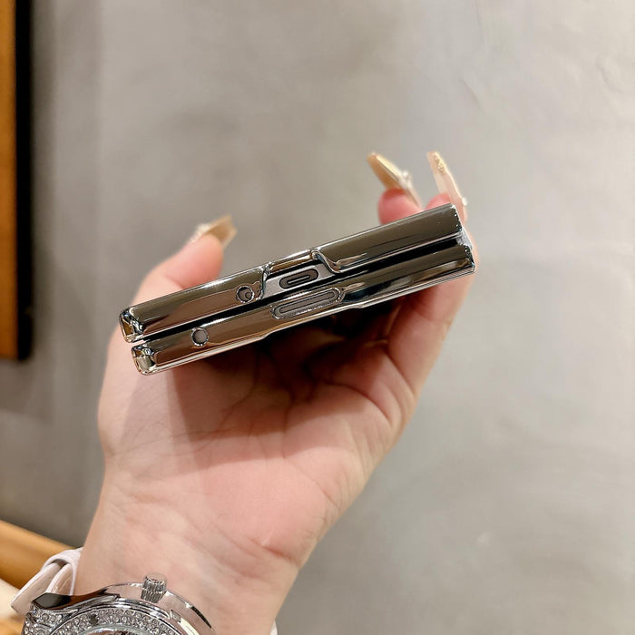 For Samsung Galaxy Z Fold7 5G Electroplated Pc Sheepskin Invisible Magnetic Magsafe Folding Phone Case