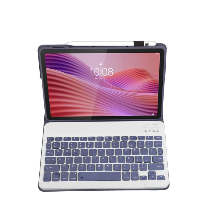 For Lenovo Tab 10.1 / Zhaoyang K10C 10.1 Ultra-Thin Detachable Bluetooth Keyboard Leather Tablet Case