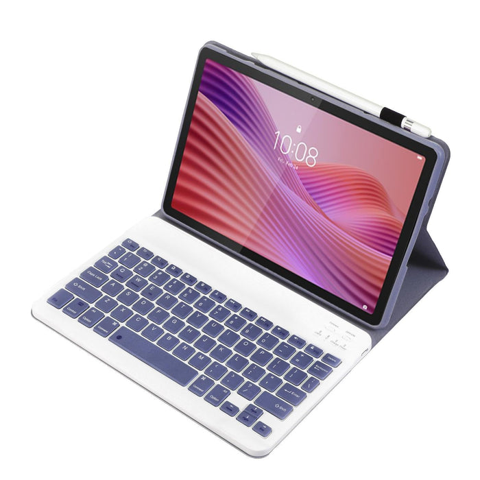 For Lenovo Tab 10.1 / Zhaoyang K10C 10.1 Ultra-Thin Detachable Bluetooth Keyboard Leather Tablet Case