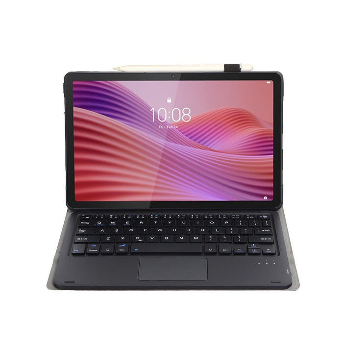 For Lenovo Tab 10.1 / Zhaoyang K10C 10.1 Ultra-Thin Detachable Bluetooth Keyboard Leather Tablet Case With Touchpad