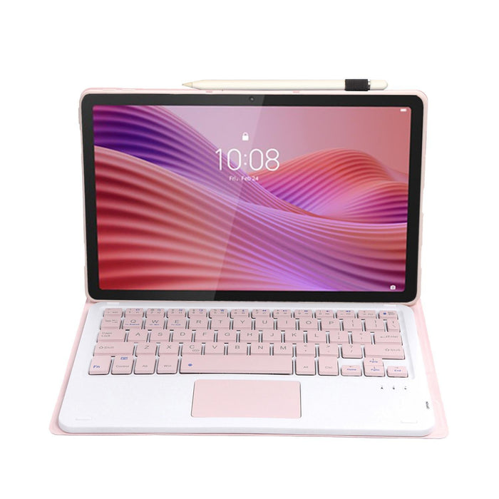 For Lenovo Tab 10.1 / Zhaoyang K10C 10.1 Ultra-Thin Detachable Bluetooth Keyboard Leather Tablet Case With Touchpad