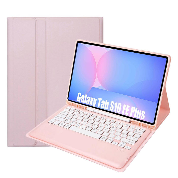 Detachable Bluetooth Keyboard Leather Case For Galaxy Tab S10 Fe+