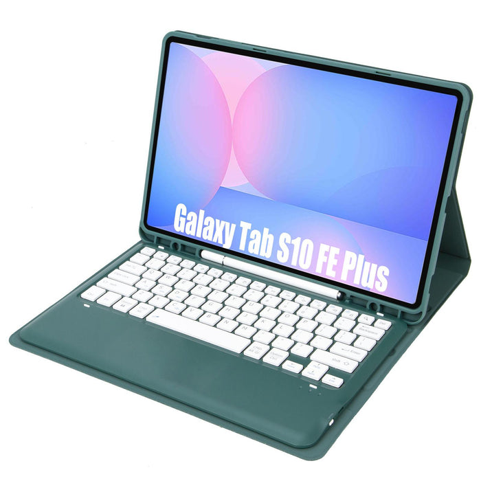 Detachable Bluetooth Keyboard Leather Case For Galaxy Tab S10 Fe+