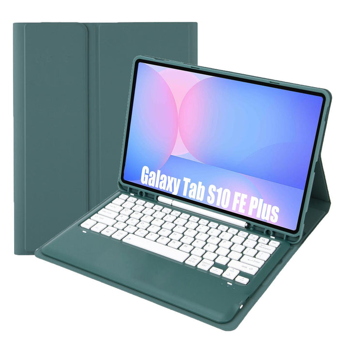 Detachable Bluetooth Keyboard Leather Case For Galaxy Tab S10 Fe+