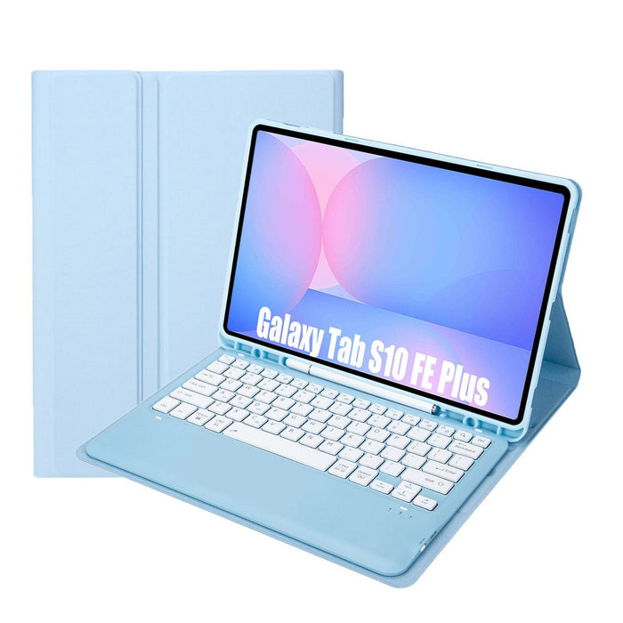 Detachable Bluetooth Keyboard Leather Case For Galaxy Tab S10 Fe+