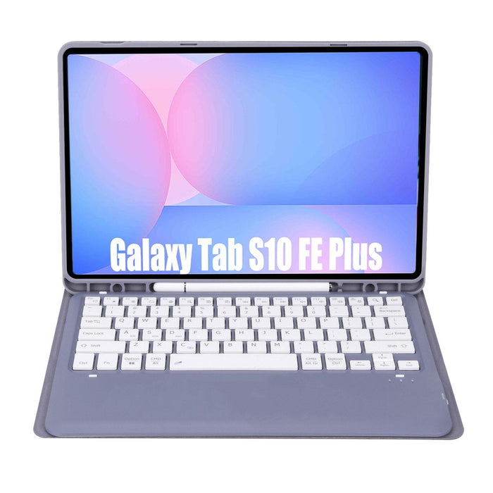 Detachable Bluetooth Keyboard Leather Case For Galaxy Tab S10 Fe+