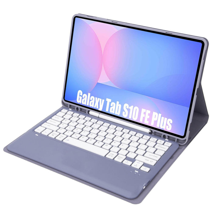 Detachable Bluetooth Keyboard Leather Case For Galaxy Tab S10 Fe+