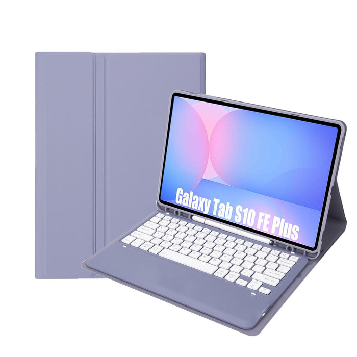 Detachable Bluetooth Keyboard Leather Case For Galaxy Tab S10 Fe+