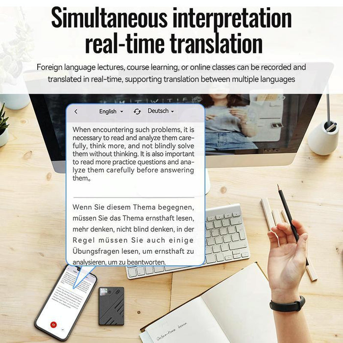 A5 Oled Display Smart Ai Magnetic Recorder Support App Control Memory 128Gb Black