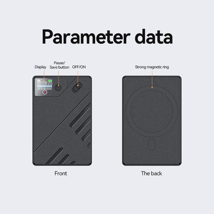 A5 Oled Display Smart Ai Magnetic Recorder Support App Control Memory 128Gb Black