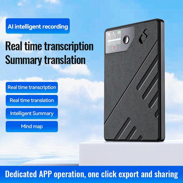 A5 Oled Display Smart Ai Magnetic Recorder Support App Control Memory 128Gb Black