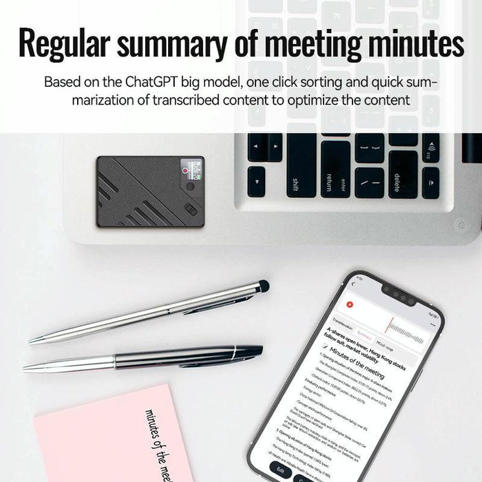 A5 Oled Display Smart Ai Magnetic Recorder Support App Control Memory 128Gb Black