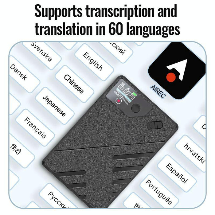 A5 Oled Display Smart Ai Magnetic Recorder Support App Control Memory 128Gb Black