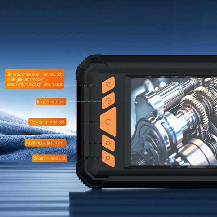 8Mm Lens Industrial Pipeline Endoscope With 4.3 Inch Hd Screen Spec 10M Tube