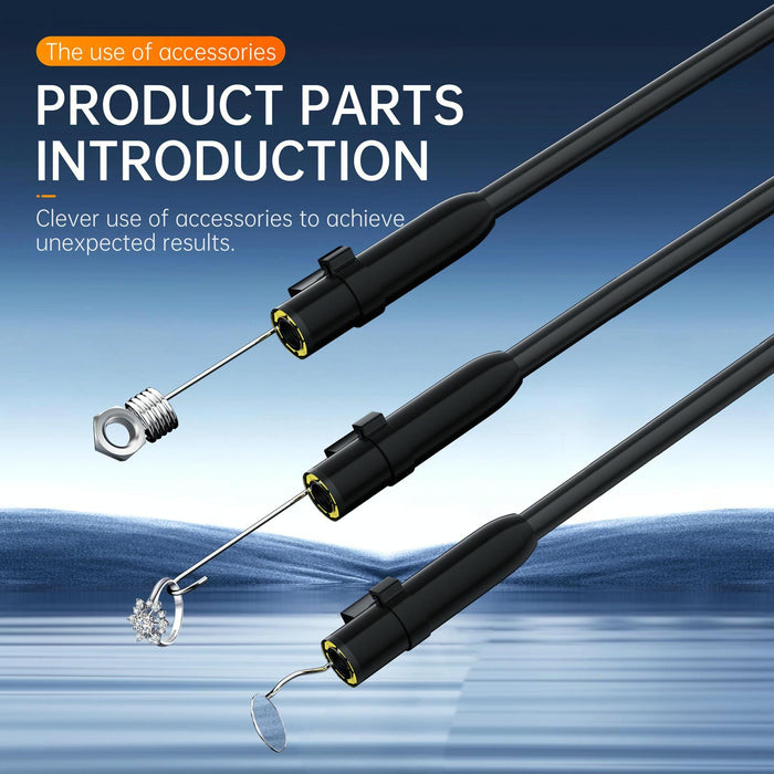 8Mm Lens Industrial Pipeline Endoscope With 4.3 Inch Hd Screen Spec 10M Tube