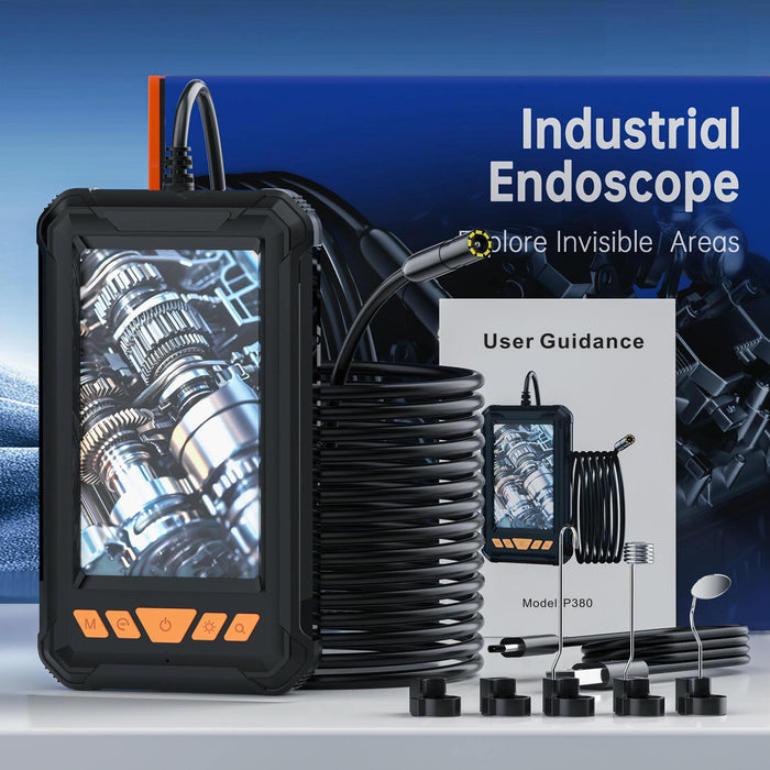 8Mm Lens Industrial Pipeline Endoscope With 4.3 Inch Hd Screen Spec 10M Tube