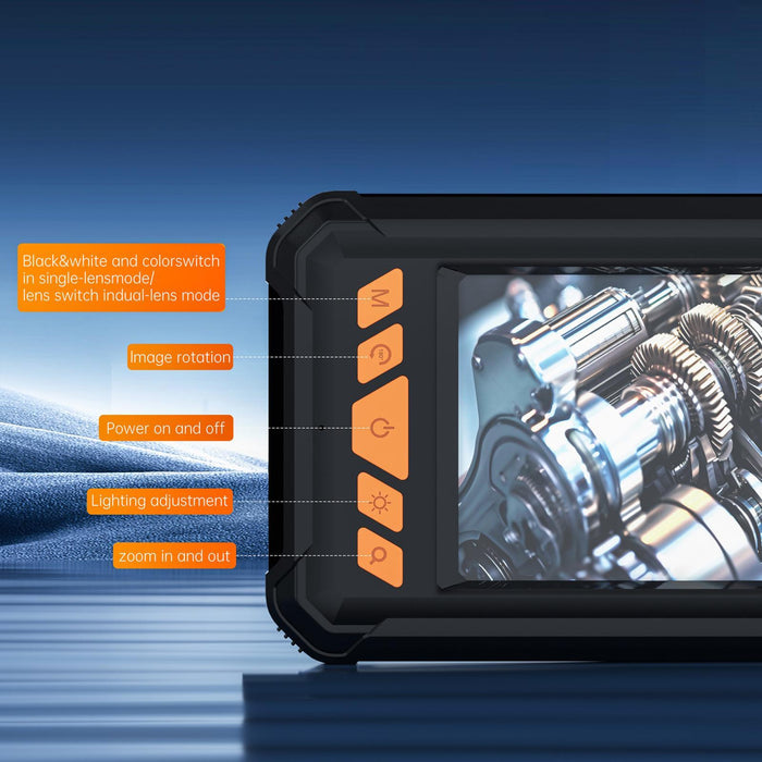 8Mm Lens Industrial Pipeline Endoscope With 4.3 Inch Hd Screen Spec 10M Tube