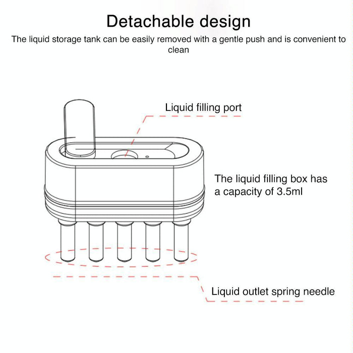 Kd3806 Ems Micro-Current Hair Care Comb