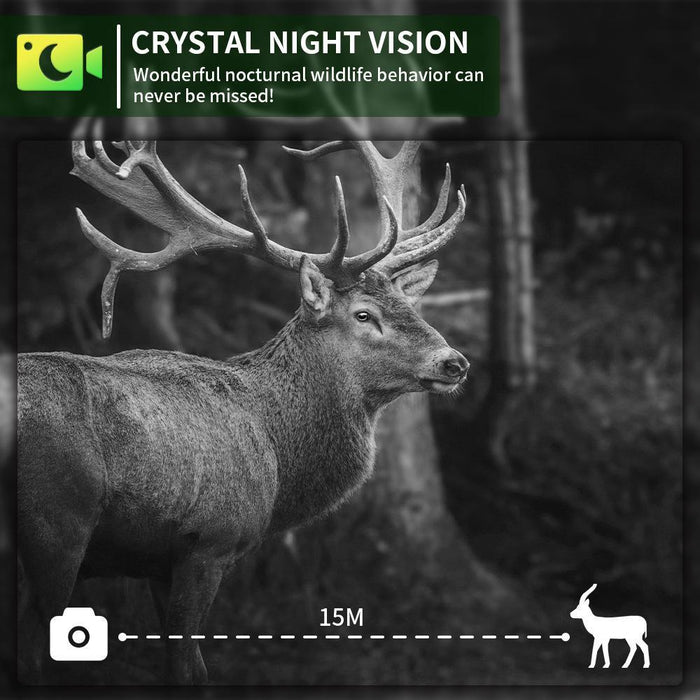 4K Hd Night Vision Hunting Camera With 4G And Motion Detection