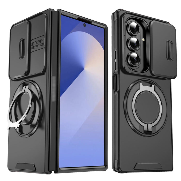 For Samsung Galaxy Z Fold7 5G Sliding Camshield Ring Holder Phone Case