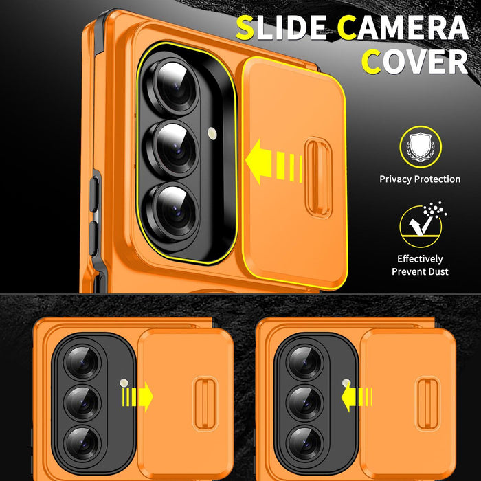 For Samsung Galaxy Z Fold7 5G Sliding Camshield Ring Holder Phone Case