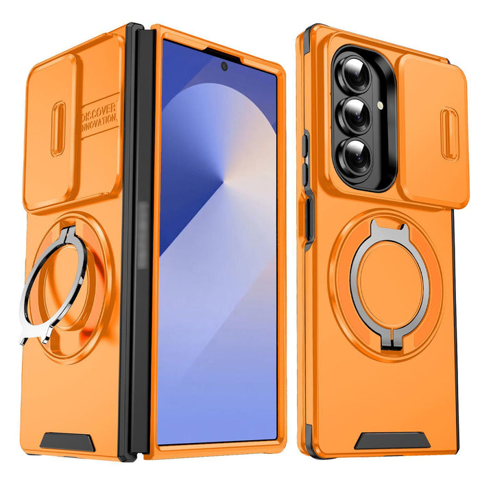 For Samsung Galaxy Z Fold7 5G Sliding Camshield Ring Holder Phone Case