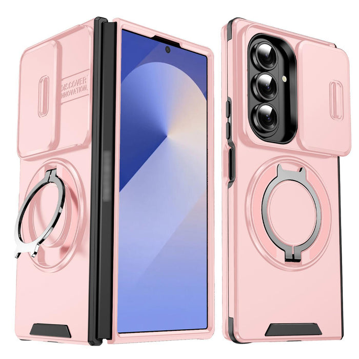 For Samsung Galaxy Z Fold7 5G Sliding Camshield Ring Holder Phone Case