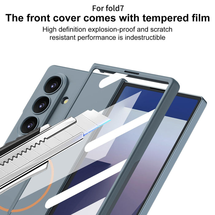 For Samsung Galaxy Z Fold7 5G Integrated Ultra-Thin Magsafe Magnetic Folding Phone Case