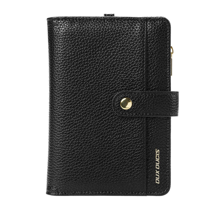 Pu Leather Rfid Multi-Card Wallet With Lanyard