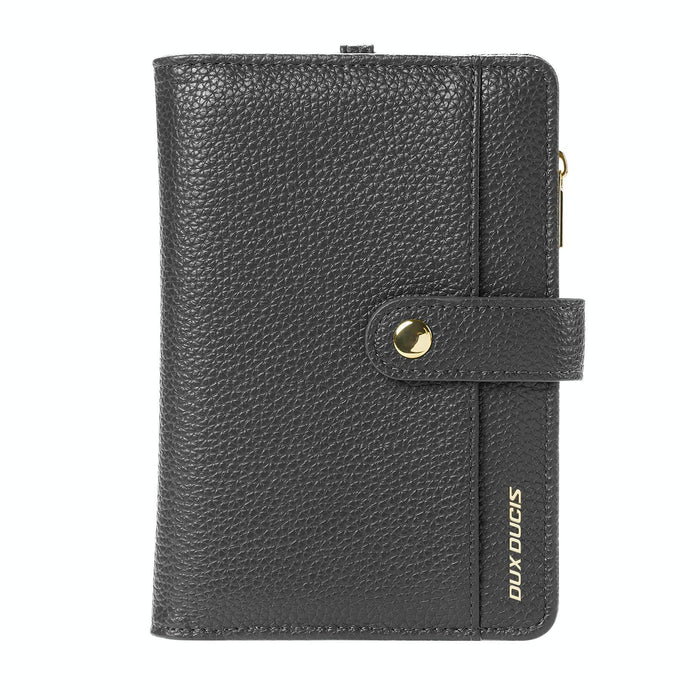 Pu Leather Rfid Multi-Card Wallet With Lanyard