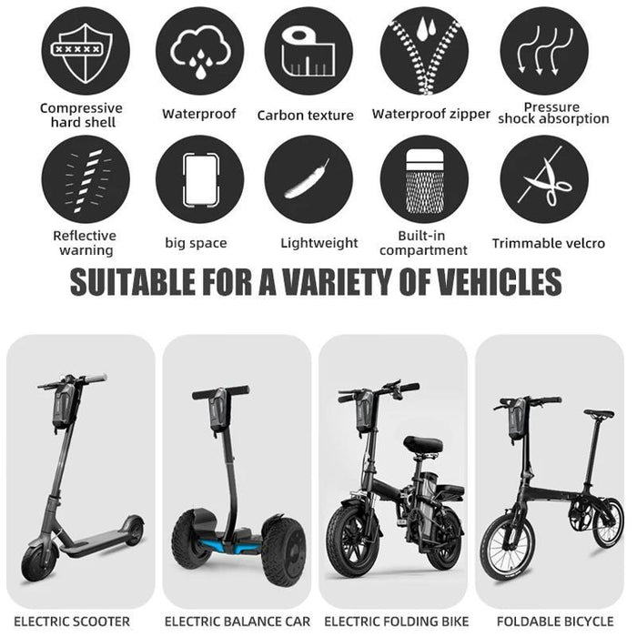 Sturdy Eva Hard Shell Scooter Bag Black