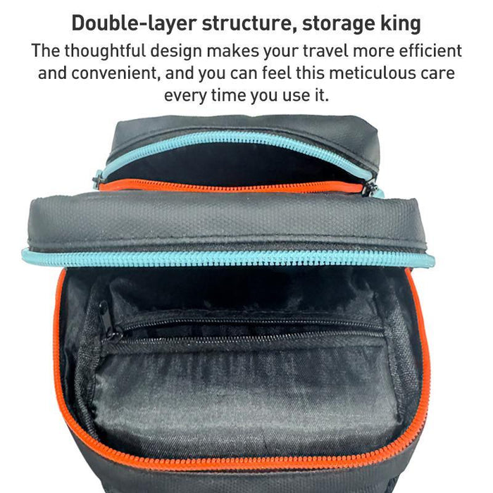 Colourblock Crossbody Game Console Bag For Nintendo Switch 2 Orange / Blue