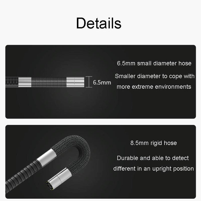 5 Inch Hd Large Screen Dual Steering Endoscope 1.55M Length Model 3.9Mm Single Lens