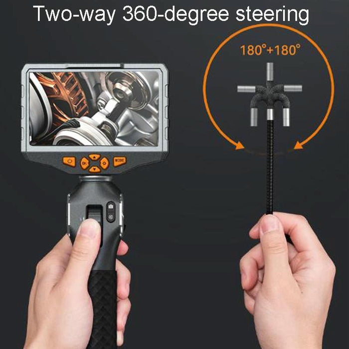 5 Inch Hd Large Screen Dual Steering Endoscope 1.55M Length Model 3.9Mm Single Lens
