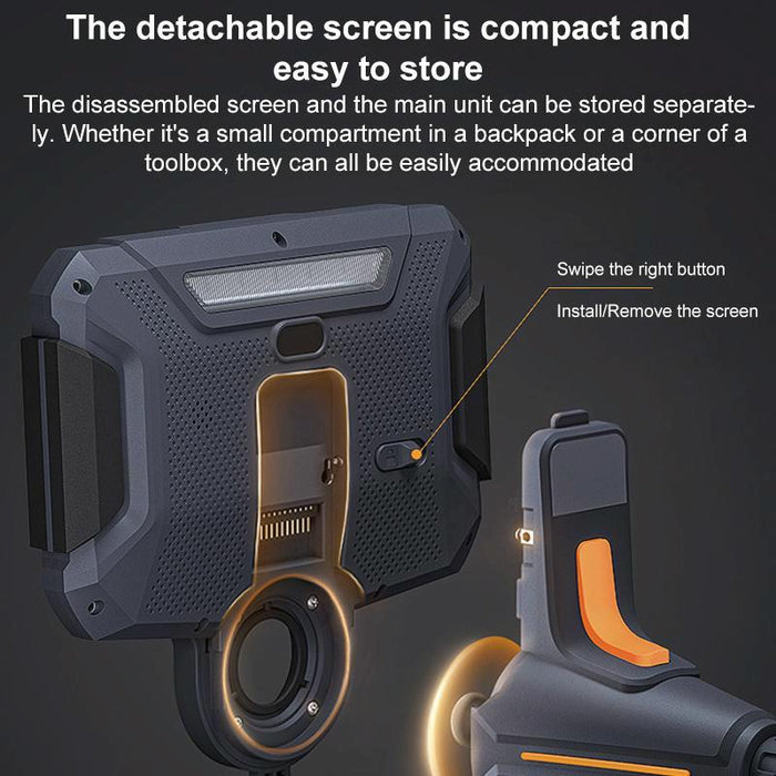 6 Inch Screen 360 Degree Steering Industrial Endoscope 1.55M Length Model 3.9Mm Single Lens