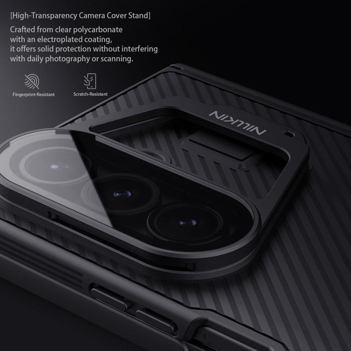 For Samsung Galaxy Z Fold7 5G Black Mirror Texture Phone Case