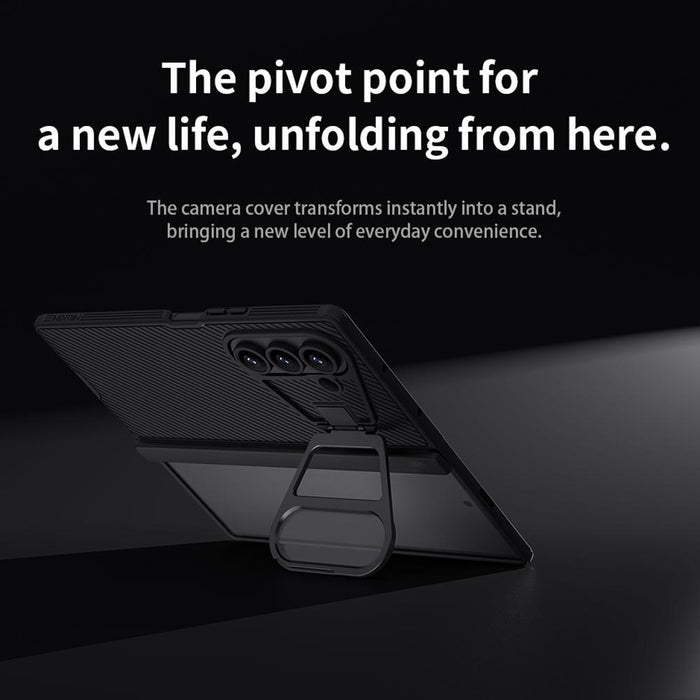 For Samsung Galaxy Z Fold7 5G Black Mirror Texture Phone Case
