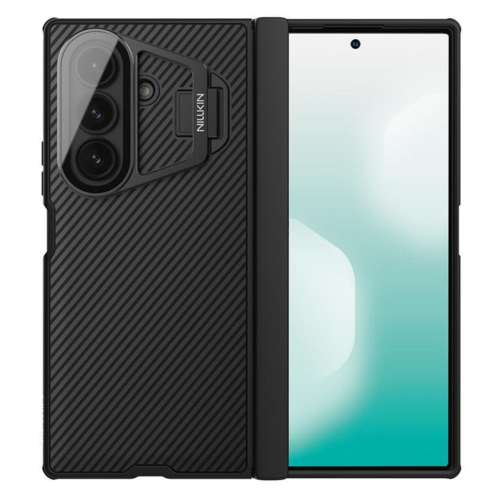 For Samsung Galaxy Z Fold7 5G Black Mirror Texture Phone Case